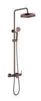 Душевая стойка со смесителем Boheme Eterna 178-CB брашированная медь
