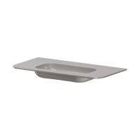 Мебельная раковина Armadi Art Voi Stonefinish 786-100-SF-SG 80 см stone grey без отверстий