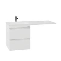 Тумба под стиральную машину Onika Флэтон 104806 50 см белая подвесная (раковина Марсал 110)