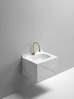 Раковина-моноблок Sapbox SB-WF-CT-60M316 60 см белый мрамор с ящиком