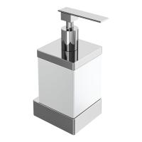 Дозатор для мыла Boheme Qubic 10727-CR хром