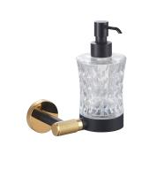 Дозатор для мыла Wonzon & Woghand Majestic WW-9224 черный с золотом глянцевый