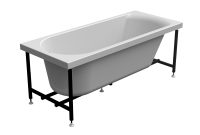 Ванна акриловая Radomir Николь 170x70 2-01-0-0-1-240Р пристенная c каркасом