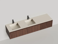 Тумба под раковину Salini Domino 200 см 27D220ADIN окрашивание по RAL шпон