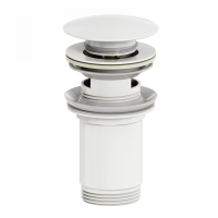 Донный клапан для раковины Wonzon & Woghand WW-88SS09-MW белый матовый