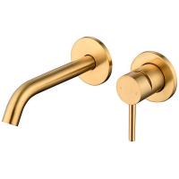 Встраиваемый смеситель Caprigo Don 53-027-BRG матовое золото