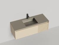 Тумба с раковиной Salini Domino 120 см 27D112ON окрашивание по RAL эмаль Onda Plus