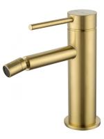 Смеситель для биде Wonzon & Woghand Stick WW-88339017-BG золото брашированный