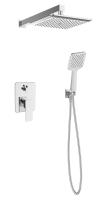 Душевой комплект со смесителем Esko Samara 6in1SMR хром встраиваемый