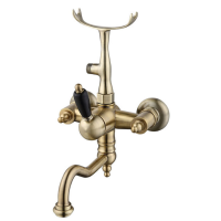 Смеситель для ванны с душем Caprigo Adria-Uno Black Edition 02B-511-vot бронза