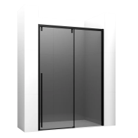 Душевая дверь Ambassador Intense 150x200 110022204IBB профиль черный, стекло прозрачное