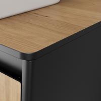 Столешница Velvex Klaufs StKLA.70.R1.KT-92 сосна с черным влагостойкая