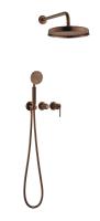 Душевой комплект со смесителем Boheme Eterna 174-BRB брашированная бронза встраиваемый