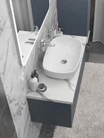 Столешница Kакса-А 005399 80 см белый мрамор