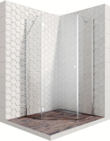Душевой уголок Ambassador Diamond 90x90x200 L 12011111L профиль хром глянцевый, стекло прозрачное