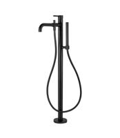 Смеситель напольный Webert Elio EL851101560 черный матовый с душевым гарнитуром