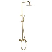 Душевая стойка со смесителем Esko Shanghai Gold ST1425SHAGold золотой сатин матовая
