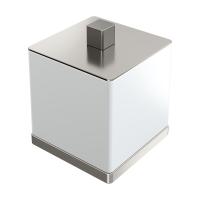 Стакан для ватных дисков Boheme Qubic 10964-NB никель