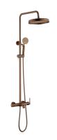 Душевая стойка со смесителем Boheme Eterna 178-BRB брашированная бронза
