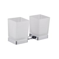 Стакан для зубных щеток Wonzon & Woghand Still WW-6628 хром глянцевый с держателем