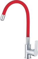 Смеситель для кухонной мойки Haiba HB70112-6 красный комбинированный с гибким изливом