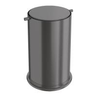 Ведро для мусора Boheme 10916-GM gun metal с вращающейся крышкой