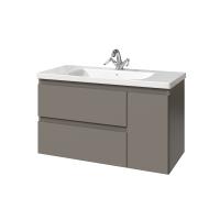 Тумба с раковиной Caprigo Forte 36115R-SF025 100 см серая