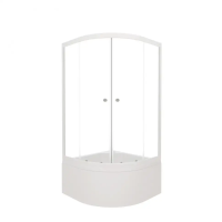 Душевой уголок Triton Ультра 90x90x195 DK323_1 профиль белый, стекло прозрачное