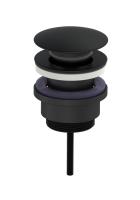 Донный клапан для раковины Wonzon & Woghand WW-88SS07-MB черный матовый