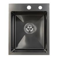 Мойка из нержавеющей стали Santegro 40 см STR4050BL графит