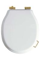 Крышка-сиденье Boheme Vogue 906-W-G белое с микролифтом