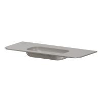 Мебельная раковина Armadi Art Voi Stonefinish 786-120-SF-SG 120 см stone grey без отверстий