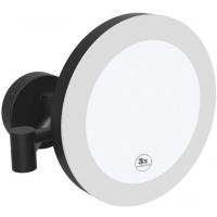 Косметическое зеркало Bemeta 116101770 черное матовое с подсветкой и сенсором