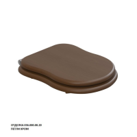 Крышка-сиденье Caprigo Borgo KFm-BC хром с механизмом плавного закрывания (дерево)