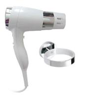 Фен Bemeta 999433084 белый глянцевый с держателем
