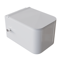 Унитаз подвесной Boheme Mane 970-SET-2-W белый с крышкой с функцией биде