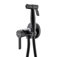 Смеситель гигиенический Voda Vessel Black VSL01B VODA черный матовый встраиваемый