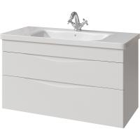 Тумба с раковиной Caprigo Lento 36214-SF027 100 см белая