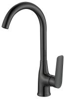 Смеситель для кухонной мойки Esko Lagos Black LG519B черный матовый