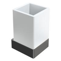 Стакан для зубных щеток Boheme Qubic 10724-SGM графит глянец
