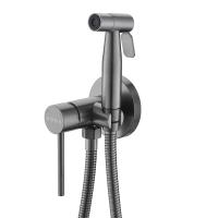 Смеситель гигиенический Voda Vessel Gun Metal VSL01GM оружейная сталь матовый встраиваемый