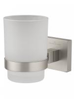 Стакан для зубных щеток Wonzon & Woghand Polo WW-8921-BN никель брашированный с держателем