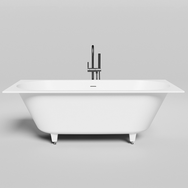 Ванна из литьевого камня Salini Ornella Axis Kit 190x90 103512G белая глянцевая встраиваемая