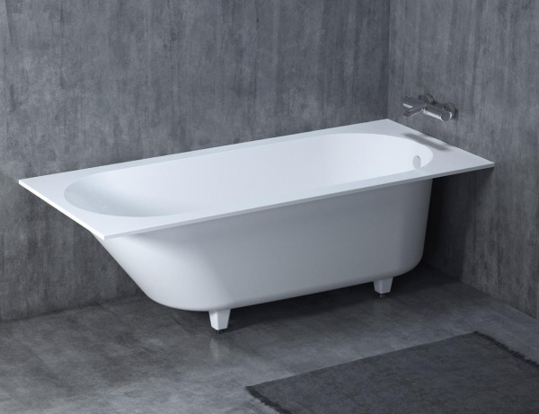 Ванна из литьевого камня Salini Ornella 180x80 102312G белая глянцевая встраиваемая