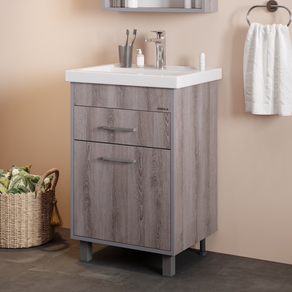 Тумба под раковину Onika Натали 106001 55 см ясень таормина (раковина Фостер 60)