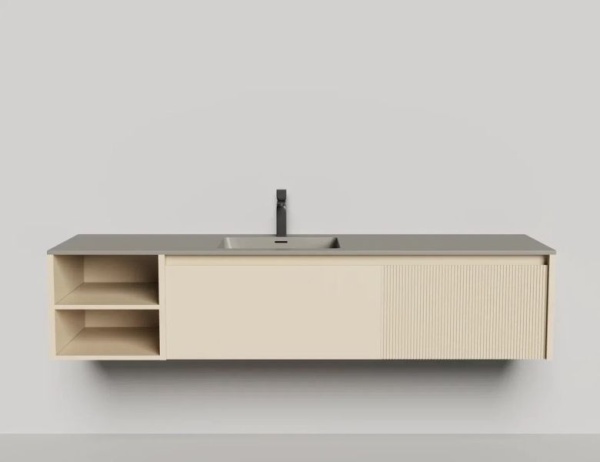 Тумба с раковиной Salini Domino 180 см 27D118ONA окрашивание по RAL эмаль Onda Plus