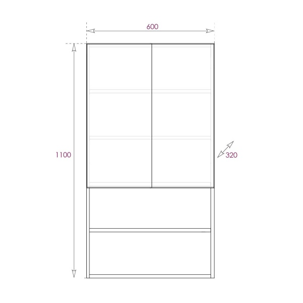 Шкаф Onika Маркус 306011 60 см белый