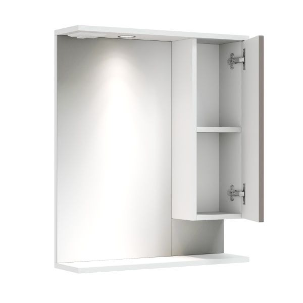 Зеркальный шкаф Onika Марви 206088 60 см R мокко с подсветкой