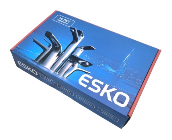 Смеситель для кухонной мойки Esko Kitchen K47GMG серый с гибким изливом