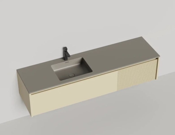 Тумба с раковиной Salini Domino 180 см 27D118ON окрашивание по RAL эмаль Onda Plus